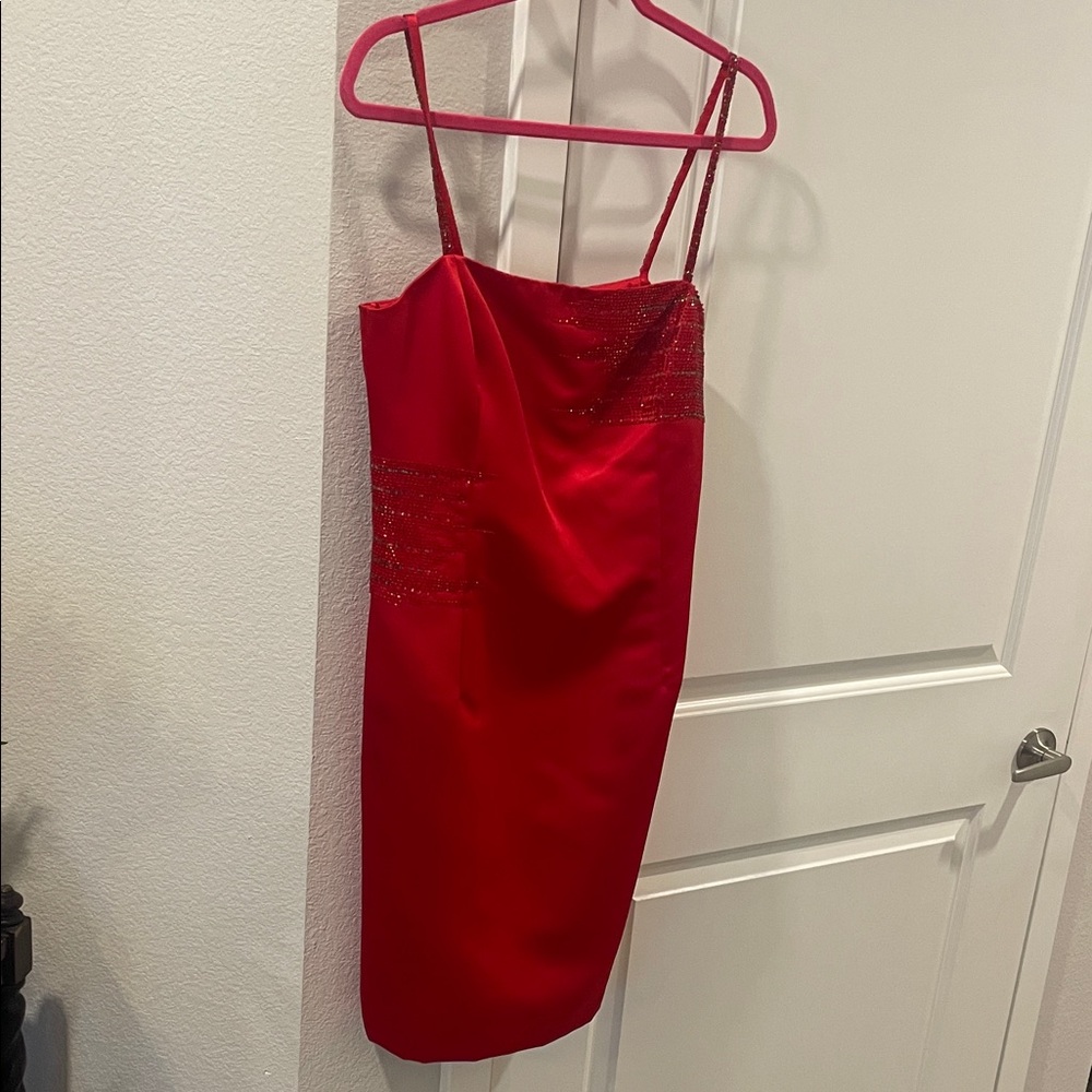 Elegant Red Women's Dress